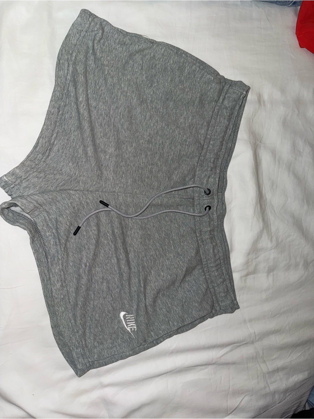Nike Women's Heather Gray Athletic Drawstring Shorts